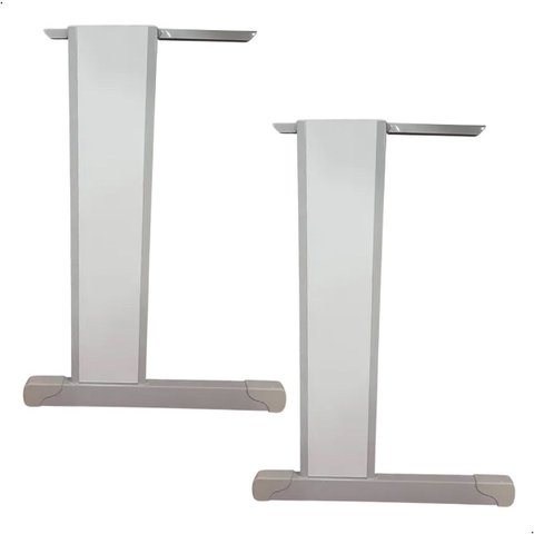 Par Pé para Mesa Sobrepor (branco/cinza)