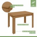 Ver imagem 5 de Conjunto Sala de Jantar 4 Lugares Retangular Tampo MDF Mesa Athenas com Cadeiras Apogeu