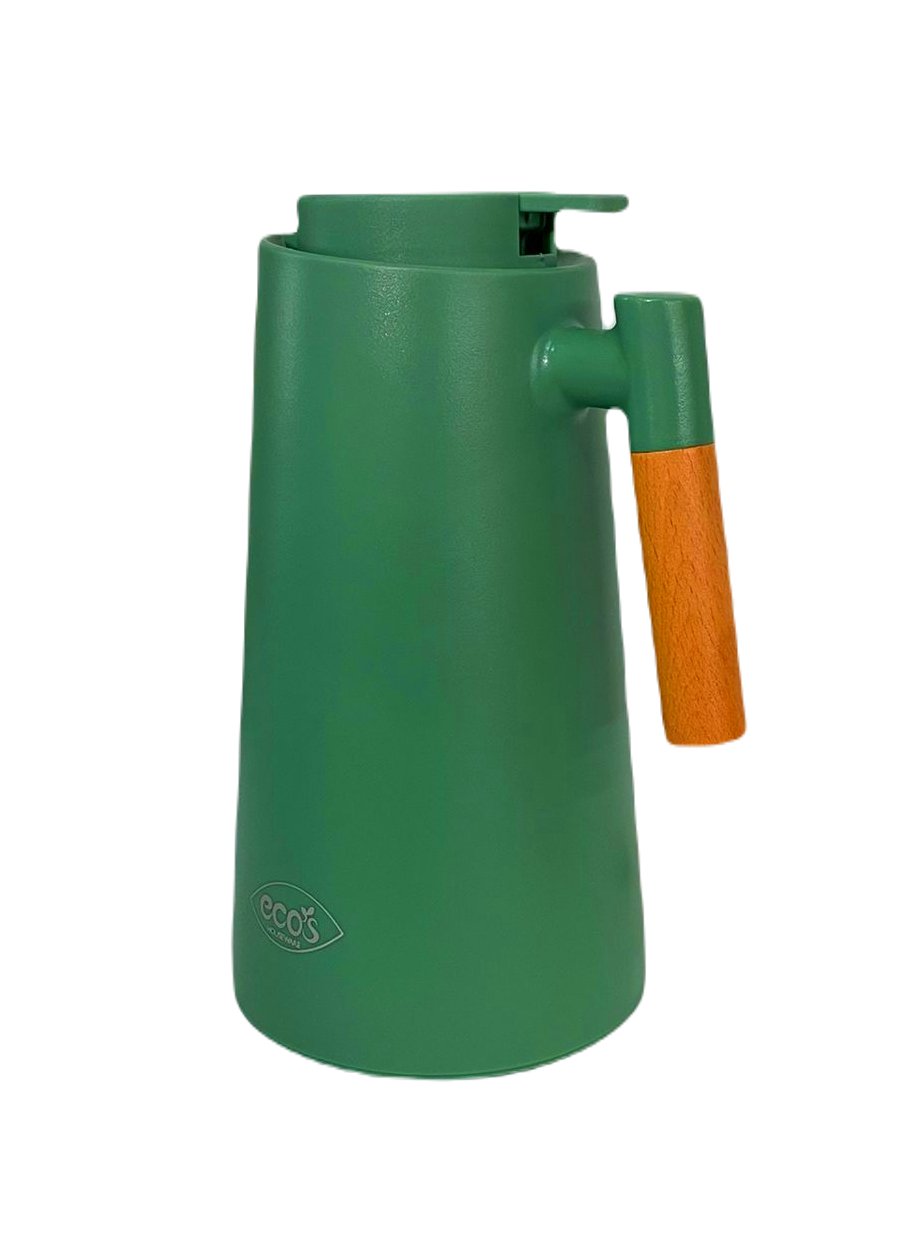 Garrafa Térmica com Gatilho Wood 1l Chá/café Verde - 3