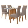 Conjunto Sala de Jantar 4 Lugares Retangular Tampo MDF Mesa Celebrare com Cadeiras Apogeu - 15