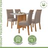 Conjunto Sala de Jantar 4 Lugares Retangular Tampo MDF Mesa Celebrare com Cadeiras Apogeu - 2