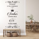 Ver imagem 1 de Adesivo de Parede Decorativo Frase Entrega Teu o Caminho - Salmos 37:5