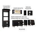 Ver imagem 5 de Armário de Cozinha Completa 270cm Preto Reims Madesa 01