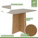 Ver imagem 3 de Conjunto Sala de Jantar 4 Lugares Retangular Tampo MDF 120cm Mesa Celebrare com Cadeiras Apogeu Marrom Amêndoa Clean/Off White/ Capuccino