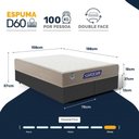 Ver imagem 3 de Cama Box com Colchão Gazin de Espuma D28 Double Face Force Plus Queen 158cm