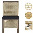 Ver imagem 3 de Mesa Bistro e 2 Banquetas Roma Marrom Corda Náutica 12 Trama Original