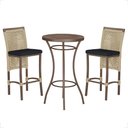 Ver imagem 1 de Mesa Bistro e 2 Banquetas Roma Marrom Corda Náutica 12 Trama Original