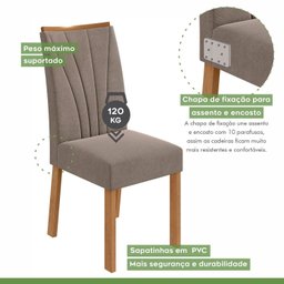 Conjunto Mesa 100cm Celebrare Redonda com 4 Cadeiras Apogeu - 7