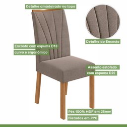 Conjunto Mesa 100cm Celebrare Redonda com 4 Cadeiras Apogeu - 6