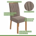 Ver imagem 6 de Conjunto Sala de Jantar 4 Lugares Redonda Tampo MDF Mesa Celebrare com Cadeiras Apogeu