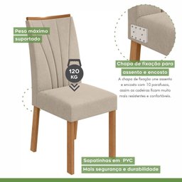 Conjunto Mesa 100cm Celebrare Redonda com 4 Cadeiras Apogeu - 7