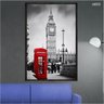 Quadro Decorativo - Cabine Telefonica Big Ben Londres Ct003 Tela Canvas - 80x60cm - 2
