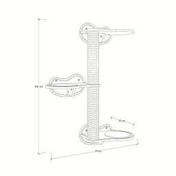 Árvore de Parede para Gatos Haru 3 Andares A 85cm x C 74cm x P 30cm - 3