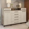 Comoda 7 Gavetas Texas Nogal Vanilla - 1