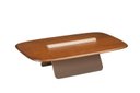 Ver imagem 2 de Mesa de Centro para Sala de Estar 120cm Book Marrom Capuccino/ Whit
