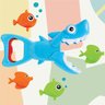 Brinquedo de Banho para Bebe Tubarão Pega Peixinhos Infantil Buba 5 Peças Coloridas - 3