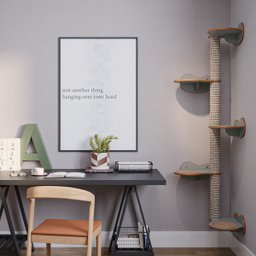 Árvore de Parede para Gatos Haru 5 Andares 74cm x 30cm x 167cm - 1