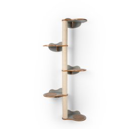 Árvore de Parede para Gatos Haru 5 Andares 74cm x 30cm x 167cm - 2