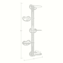 Árvore de Parede para Gatos Haru 5 Andares 74cm x 30cm x 167cm - 3