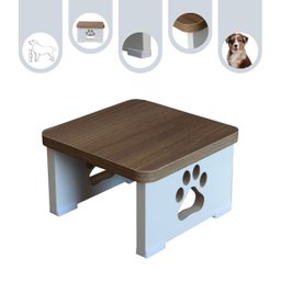 Base Comedouro Bebedouro Elevado Pet Mdf Cachorro - 2