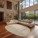Ver imagem 1 de Tapete Comfy Bege - Oval