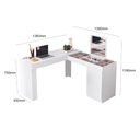 Ver imagem 4 de Escrivaninha Penteadeira de Canto Porta Branco Star Mobler