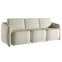 Ver imagem 2 de Sofá Cama Modulado Retrátil e Reclinável Decorativo Varsóvia 246cm Bouclê Bege G33 - Gran Belo