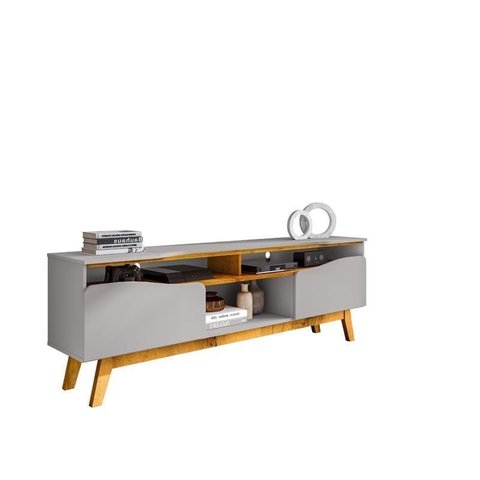 Rack Ilhabela para Tv de 75" Off-white/naturalle - Bechara
