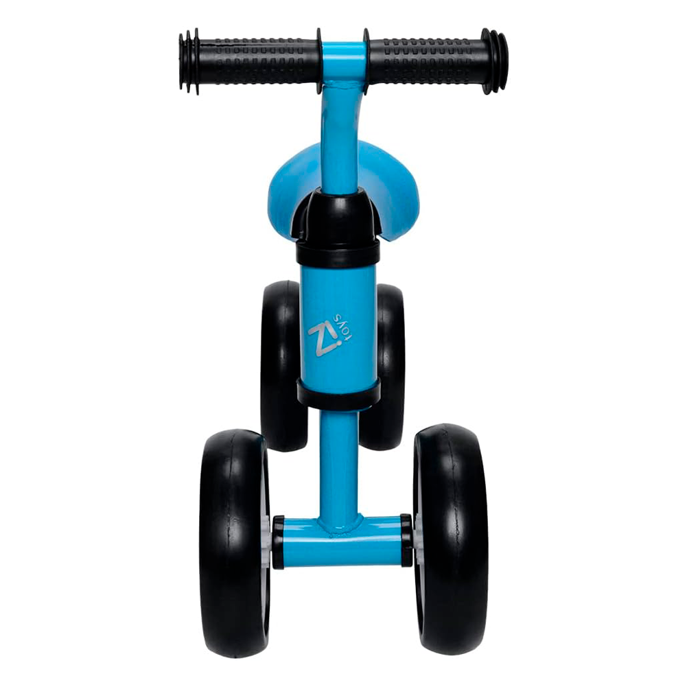 Andador Bebê Bicicleta de Equilíbrio Infantil sem Pedal 4 Rodas Zippy Toys Azul - 4