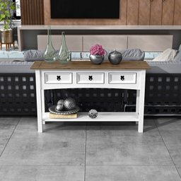 Aparador 03 Gavetas de Madeira Maciça - 1