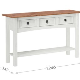 Aparador 03 Gavetas de Madeira Maciça - 3