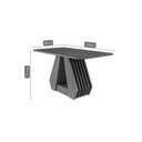 Ver imagem 3 de Mesa Multiuso Cozinha Agata C/ Tampo Madeirado 130x80cm Cinamomo - Cimol