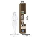 Ver imagem 3 de Mesa de Cabeceira Alta 1 Porta e 1 Gaveta 38cm Veneza Luciane Móveis