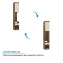 Ver imagem 4 de Mesa de Cabeceira Alta 1 Porta e 1 Gaveta 38cm Veneza Luciane Móveis