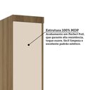 Ver imagem 5 de Mesa de Cabeceira Alta 1 Porta e 1 Gaveta 38cm Veneza Luciane Móveis