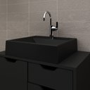 Ver imagem 1 de Cuba para Banheiro 40x10x38cm Preto Tecno Mobili