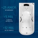 Ver imagem 5 de Banheira Retangular Excalibur Completa com Hidro em Acrílico - 127v