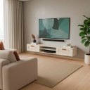 Ver imagem 4 de Rack Grande para Tv 100% Mdf com Nicho e 2 Gavetas Telinha:off White