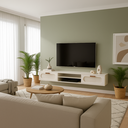 Ver imagem 6 de Rack Grande para Tv 100% Mdf com Nicho e 2 Gavetas Telinha:off White