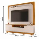 Ver imagem 2 de Painel Nilo para TV até 75" 200cm MDP com Nicho Marrom Madetec Móveis