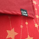 Ver imagem 5 de Jogo Americano Luxo Estrela Cadente Vermelho Dupla face 4 UN