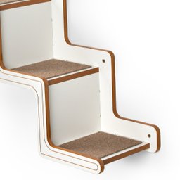 Escadinha Celine Branca 4 Degraus - Subindo para Esquerda A 68cm x L 25cm x C 84cm  - 5