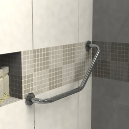 Barra de Apoio Angular - BA-8006 - Polido - 30x30 cm - 2