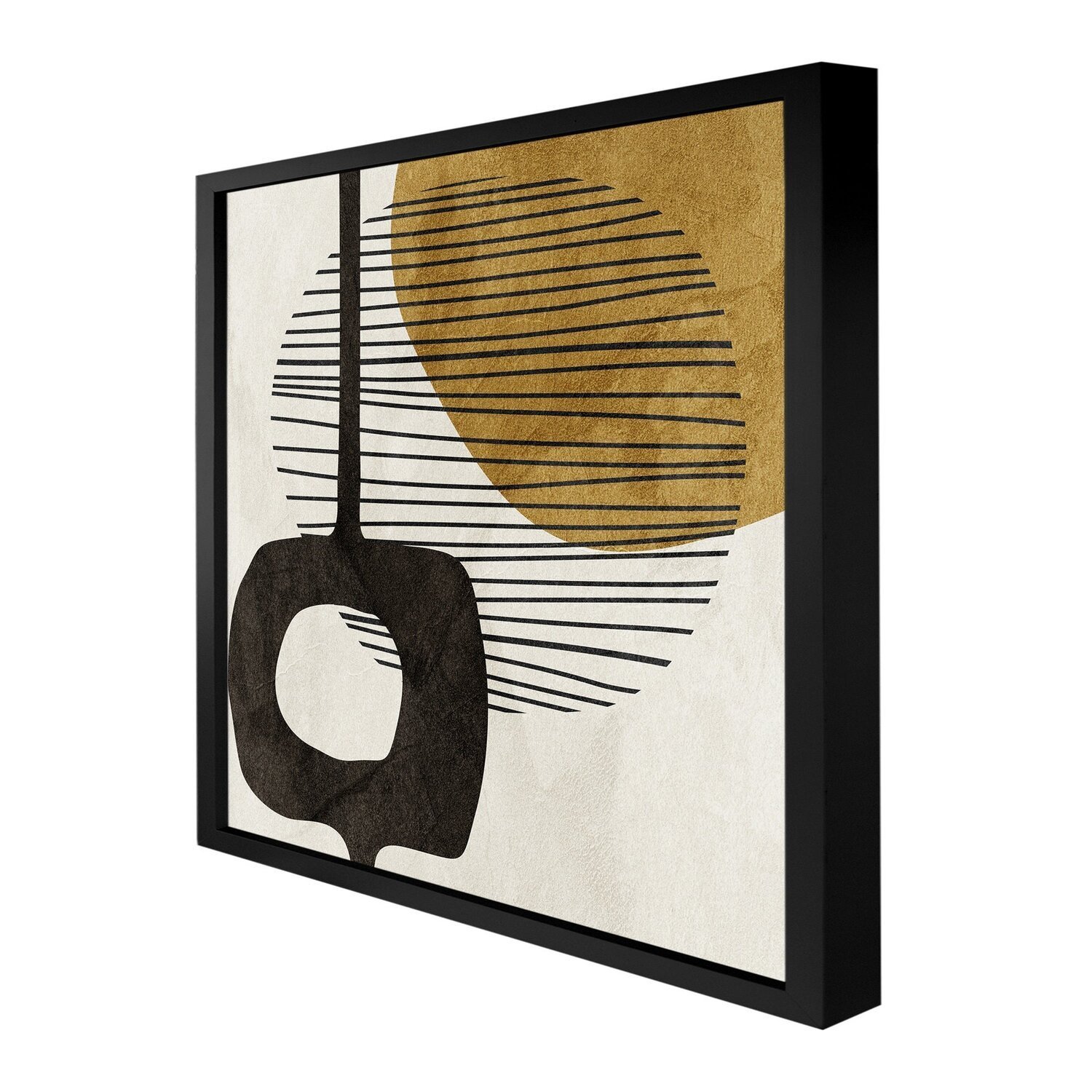 Quadro 50cm X 50cm Três Formas Abstratas Tropical Artes - 6