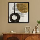 Ver imagem 2 de Quadro 50cm X 50cm Três Formas Abstratas Tropical Artes