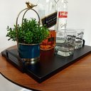 Ver mais imagens de Bandeja decorativa De madeira Para Café Bar Bebidas Cozinha