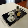 Bandeja decorativa De madeira Para Café Bar Bebidas Cozinha - 2