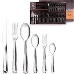 Faqueiro Inox 72 Peças Conjunto de Talheres para Churrasco 12 Pessoas Módena Brinox - 1