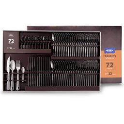 Faqueiro Inox 72 Peças Conjunto de Talheres para Churrasco 12 Pessoas Módena Brinox - 7