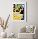 Ver imagem 1 de Quadro Decorativo Oxum Grávida - 60x48cm:madeira Preta